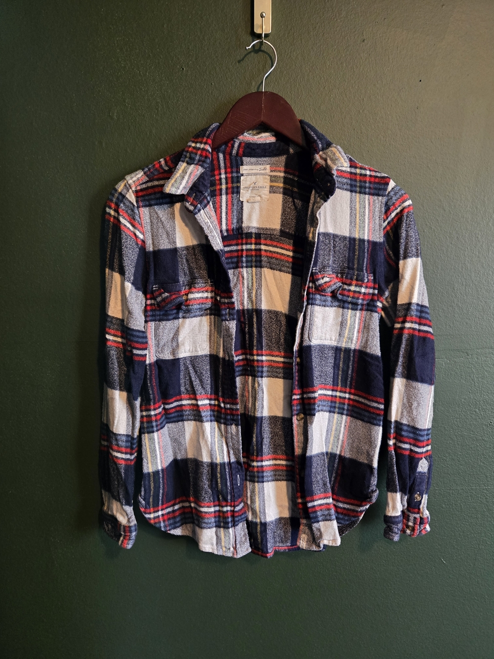 American Eagle Plaid Flannel Shirt